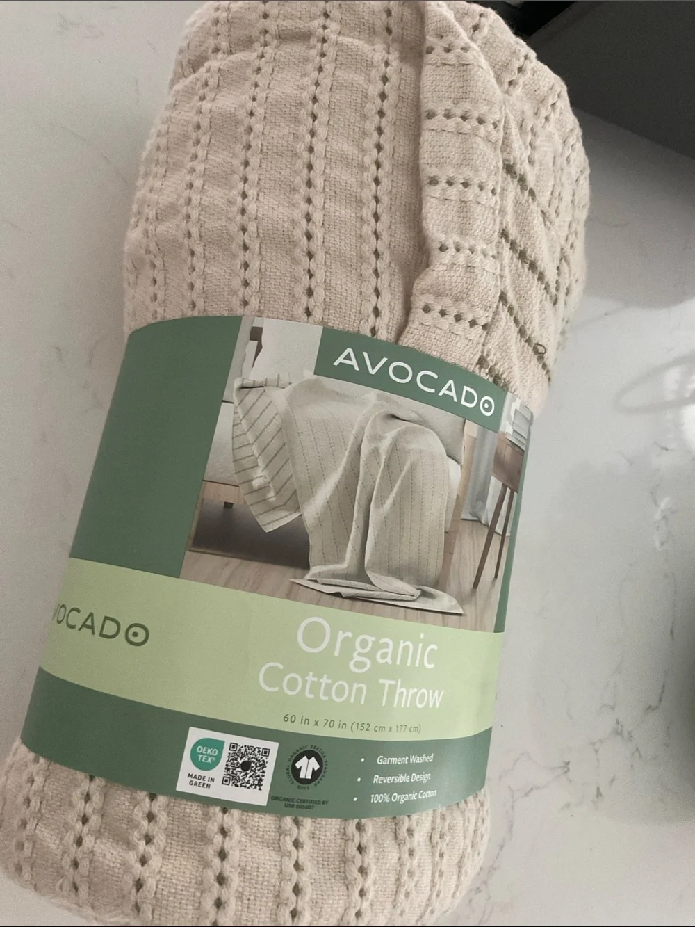Avocado Organic Throw